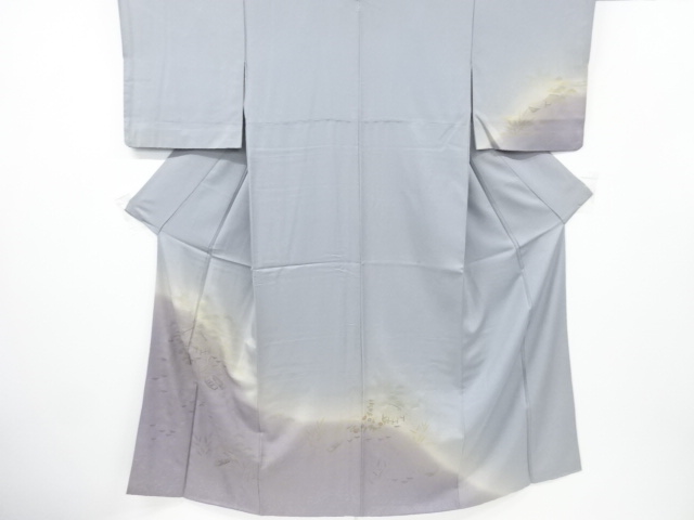 家屋に小舟模様一つ紋訪問着